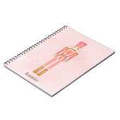 くるみクラッカークリスマスピンクパステルキュート ノートブック (左側)