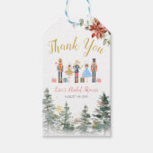 くるみクラッカークリスマスブライダルシャワーお茶のお願い ギフトタグ (正面)