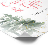 くるみクラッカークリスマスブライダルシャワーティーカードギフト ポスター (角)