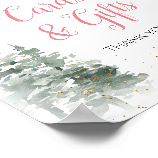 くるみクラッカークリスマスブライダルシャワーティーカードギフト ポスター (角)