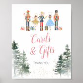 くるみクラッカークリスマスブライダルシャワーティーカードギフト ポスター (正面)