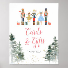 くるみクラッカークリスマスブライダルシャワーティーカードギフト ポスター