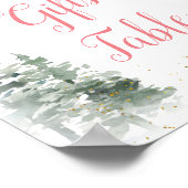 くるみクラッカークリスマスブライダルシャワーティーギフトテーブル ポスター (角)