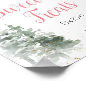 くるみクラッカークリスマスブライダルシャワーティースイートトリート ポスター (角)