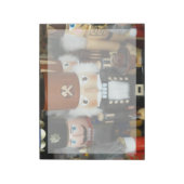 くるみクラッカークリスマスホリデークリスマスデザイン ノートパッド (回転)