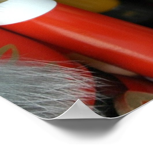 くるみクラッカークリスマスホリデークリスマスデザイン ポスター (角)