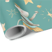 くるみクラッカークリスマスホリデーグリーン ラッピングペーパー (ロールコーナー)