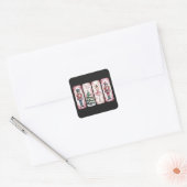 くるみクラッカークリスマスホリデーパーティギフトフェスティバル スクエアシール (封筒)