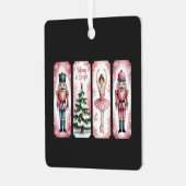 くるみクラッカークリスマスホリデーパーティギフトフェスティバル メタルオーナメント (正面左)