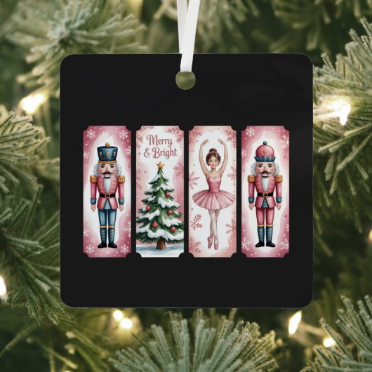 くるみクラッカークリスマスホリデーパーティギフトフェスティバル メタルオーナメント (インサイチュ)