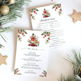 くるみクラッカークリスマスメニュー&クイズ メニュー