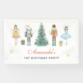 くるみクラッカークリスマス誕生日バナー 横断幕 (横)