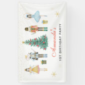 くるみクラッカークリスマス誕生日バナー 横断幕 (縦)