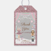 くるみクラッカーシュガープラムギフトラベルメッセージカード ギフトタグ (正面)