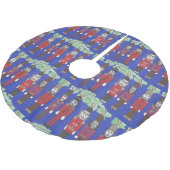 くるみクラッカースイートクリスマスツリースカート ブラッシュドポリエステルツリースカート (アングル)