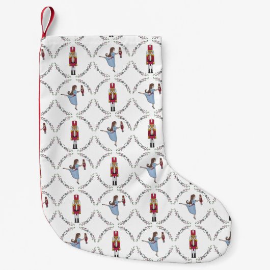 くるみクラッカースイートバレエクラシッククリスマス スモールクリスマスストッキング (正面)