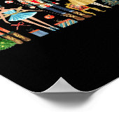 くるみクラッカースクワットバレエダンスクリスマスマッチングF ポスター (角)