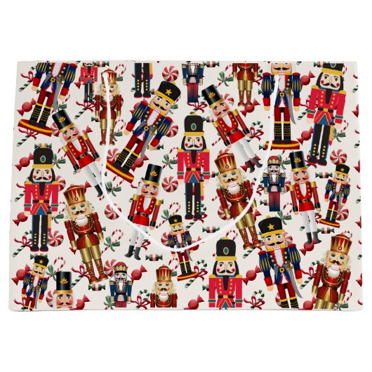 くるみクラッカートスクリスマスペパーミントキャンディ ラージペーパーバッグ (正面)