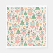 くるみクラッカーバレエとクリームの背景の妖精 スタンダードランチョンナプキン (正面)