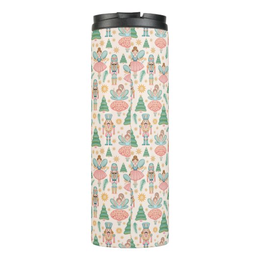 くるみクラッカーバレエとクリームの背景の妖精 タンブラー (裏面)