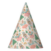 くるみクラッカーバレエとクリームの背景の妖精 パーティーハット (左)