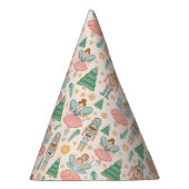 くるみクラッカーバレエとクリームの背景の妖精 パーティーハット (右)