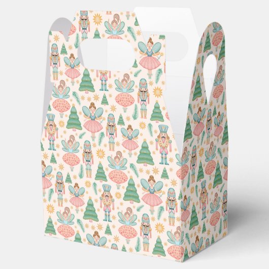 くるみクラッカーバレエとクリームの背景の妖精 フェイバーボックス (オープン)