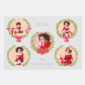 くるみクラッカーバレエのクリスマスフォトラッピング紙 ラッピングペーパーシート (正面2)