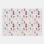 くるみクラッカーバレエのクリスマスフォトラッピング紙 ラッピングペーパーシート (正面3)