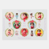 くるみクラッカーバレエのクリスマスフォトラッピング紙 ラッピングペーパーシート (正面)