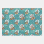 くるみクラッカーバレエのクリスマスラッピング紙シート ラッピングペーパーシート (正面3)