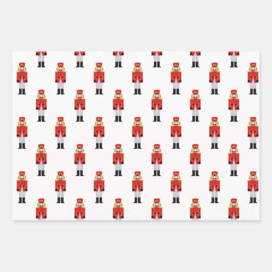 くるみクラッカーバレエキャラクタークリスマス ラッピングペーパーシート (正面2)