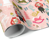 くるみクラッカーバレエキャラクター – ピンク ラッピングペーパー (ロールコーナー)