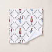 くるみクラッカーバレエクリスマスバスルームの装飾 バスタオルセット (ウォッシュタオル)