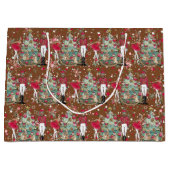 くるみクラッカーバレエクリスマスバッグ ラージペーパーバッグ (正面)