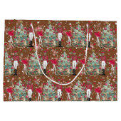 くるみクラッカーバレエクリスマスバッグ ラージペーパーバッグ (裏面)