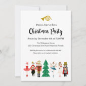 くるみクラッカーバレエクリスマスパーティの招待状 招待状 (正面)