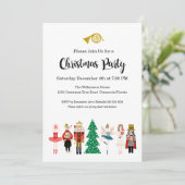 くるみクラッカーバレエクリスマスパーティの招待状 招待状 (スタンド正面)