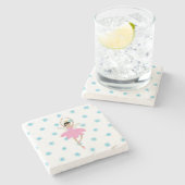 くるみクラッカーバレエバレリーナフェアリーイラストレーション ストーンコースター (横)