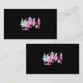 くるみクラッカーバレエピンククリスマスプラムフェアリーVi 名刺 (正面/裏面)