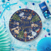 くるみクラッカーバレエヴィンテージメリークリスマスパーティー ペーパープレート (パーティー)