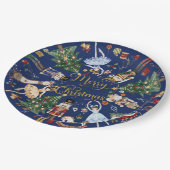 くるみクラッカーバレエヴィンテージメリークリスマスパーティー ペーパープレート (アングル)