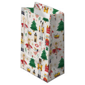 くるみクラッカーバレエ休暇パターン スモールペーパーバッグ (正面アングル)