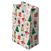 くるみクラッカーバレエ休暇パターン スモールペーパーバッグ (裏面アングル)