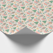 くるみクラッカーバレエ休暇パターン ラッピングペーパー (角)