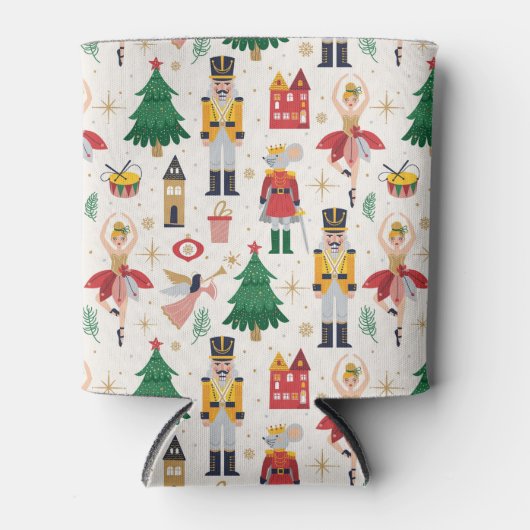 くるみクラッカーバレエ休暇パターン 缶クーラー (正面)