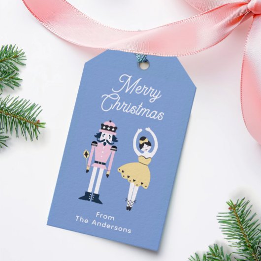 くるみクラッカーバレエ名前をカスタムするクリスマス ギフトタグ