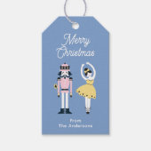 くるみクラッカーバレエ名前をカスタムするクリスマス ギフトタグ (正面)