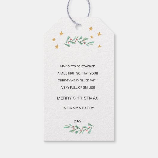 くるみクラッカーバレエ画像クリスマスギフトタグ ギフトタグ (裏面)