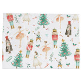 くるみクラッカーバレエ画像抱き枕 ラージペーパーバッグ (裏面)